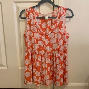 flowy coral LOFT tank
